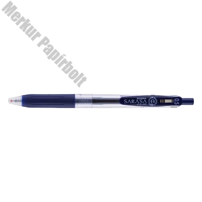 Zseléstoll ZEBRA Sarasa nyomógombos 0,5 mm kékesfekete