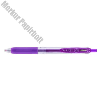 Zseléstoll ZEBRA Sarasa nyomógombos 0,5 mm lila