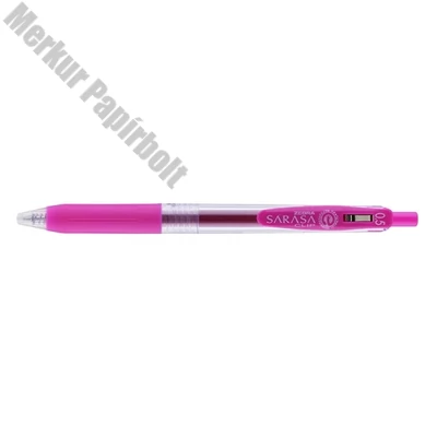 Zseléstoll ZEBRA Sarasa nyomógombos 0,5 mm magenta