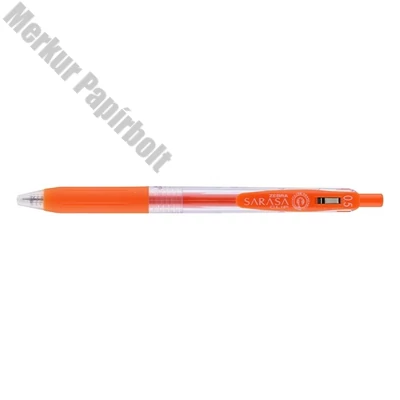Zseléstoll ZEBRA Sarasa nyomógombos 0,5 mm narancspiros