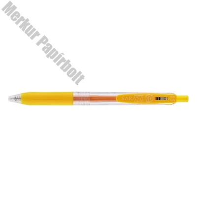 Zseléstoll ZEBRA Sarasa nyomógombos 0,5 mm sárga