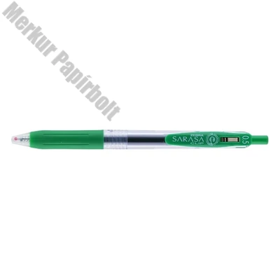 Zseléstoll ZEBRA Sarasa nyomógombos 0,5 mm sötétzöld