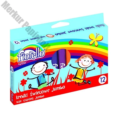 Zsírkréta FIORELLO Jumbo kerek 12 színű