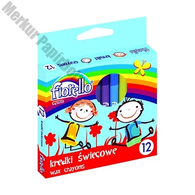 Zsírkréta FIORELLO kerek hegyezett 12 színű
