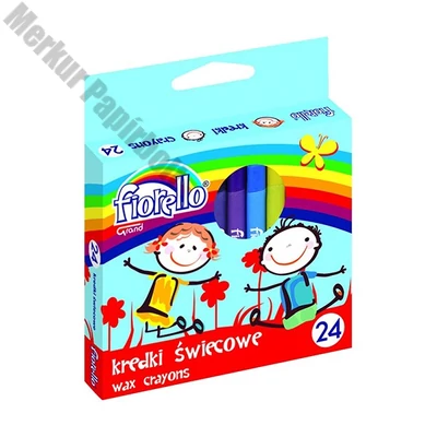 Zsírkréta FIORELLO kerek hegyezett 24 színű