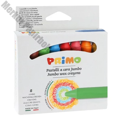 Zsírktréta PRIMO jumbo kerek hegyezett 8 darabos