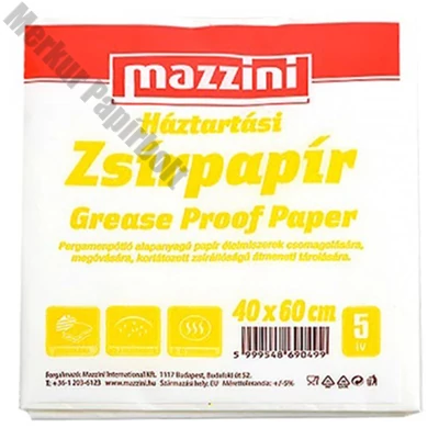 Zsírpapír MAZZINI 40x60cm 5 íves