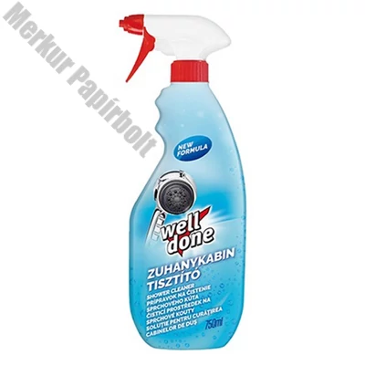 Zuhanykabin tisztító WELL DONE szórófejes 750ml